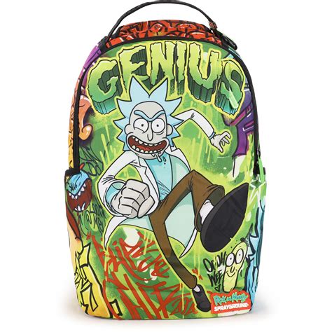 rick and morty sprayground backpacks.